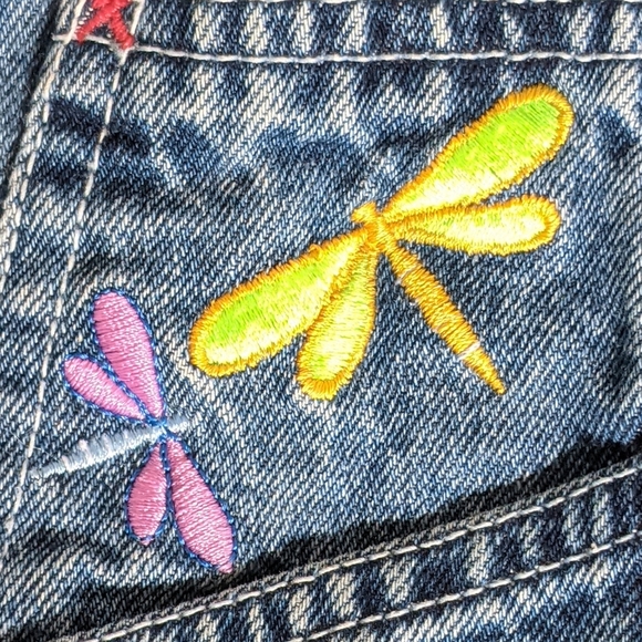 Vintage Tweety Bib Denim Overalls Shorts - Picture 9 of 14